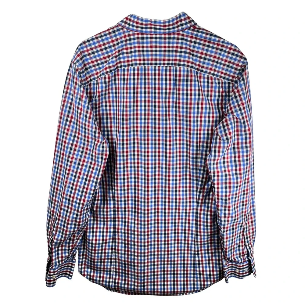 Banana Republic Grant Fit Men Long Sleeve Gingham Button Down‎ Shirt Size M